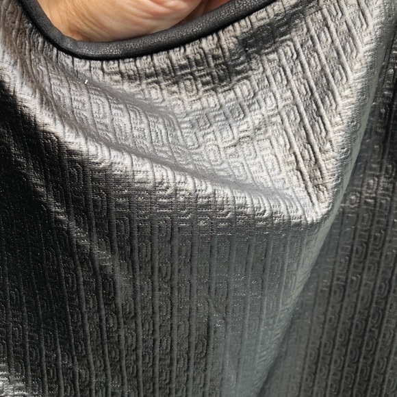 Studio M size medium Black vegan leather sleeveless top dress up or down NWT - Picture 9 of 12